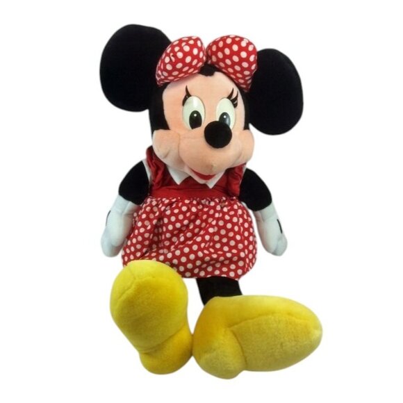 Disney World Minnie Mouse 24" Tall Stuffed Doll Red Polka Dots Disneyland - Picture 2 of 8